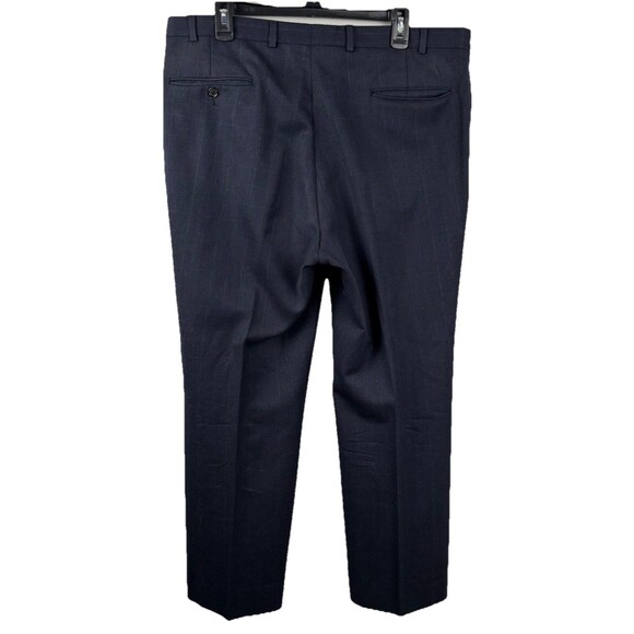 Vintage Evan Picone Mens Blue Wool Pinstripe 2-Piece Suit 44R Jacket 38x28 Pant - Picture 12 of 12